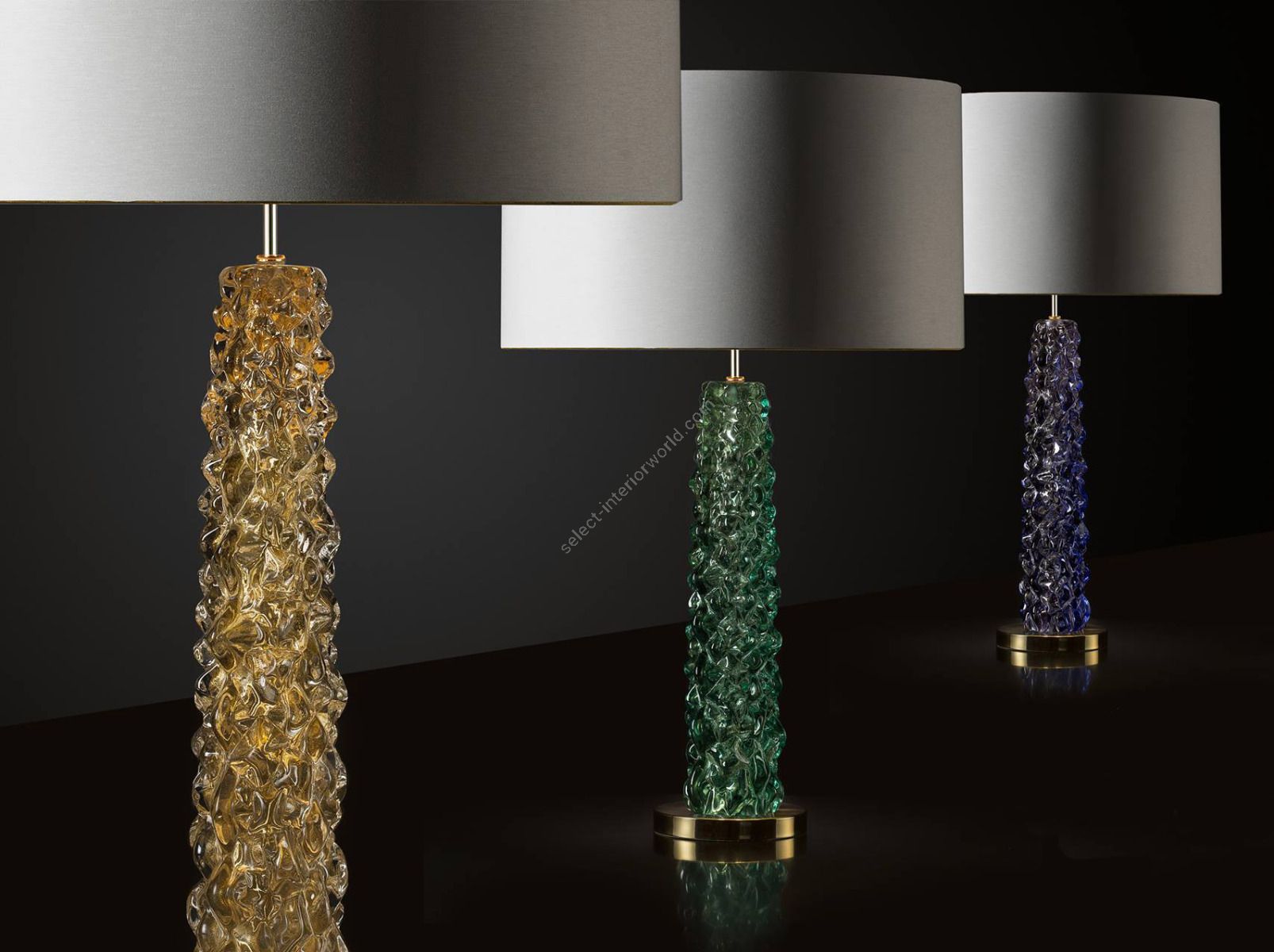 Mariner / Table Lamps / Brass & Gold 24K Venetian glass 20249