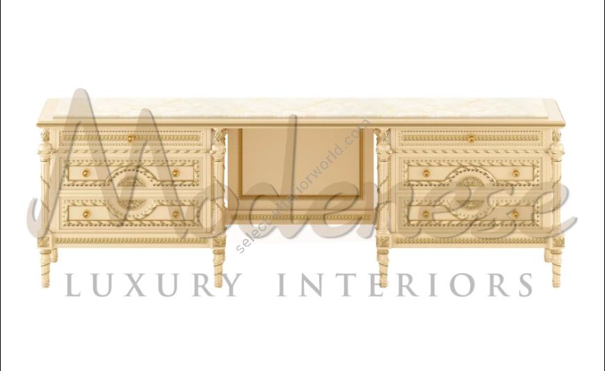 Modenese Luxury Interiors / Dressing Tables / Victorian 6-Drawers Toilette 14216