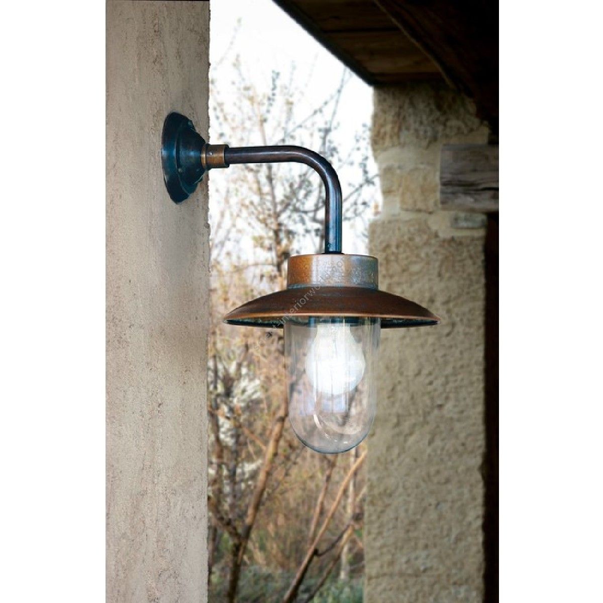 Aldo Bernardi / Applique, Outdoor Lamp, Pole-head Applique / Nabucco - Brass Lamps