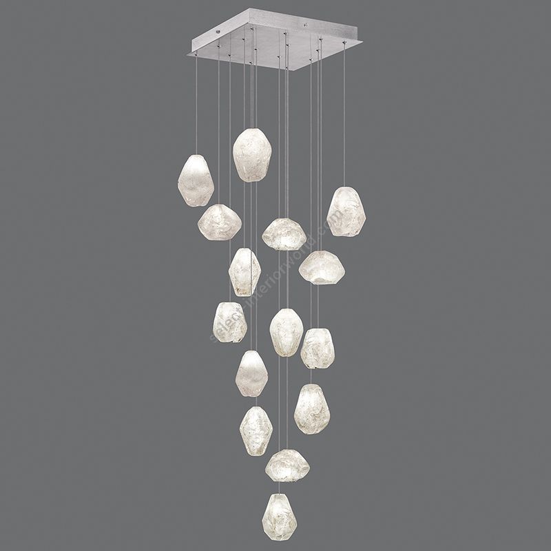 Fine Art Handcrafted Lighting / Pendant Lights / Natural Inspirations 19″ Square 853040-13L 23L