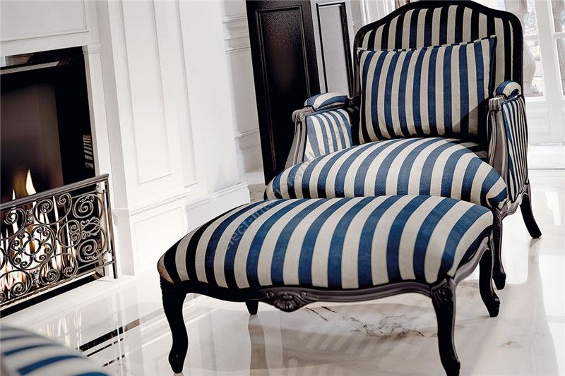 Keoma / Armchairs / Eva: Armchair and Ottoman