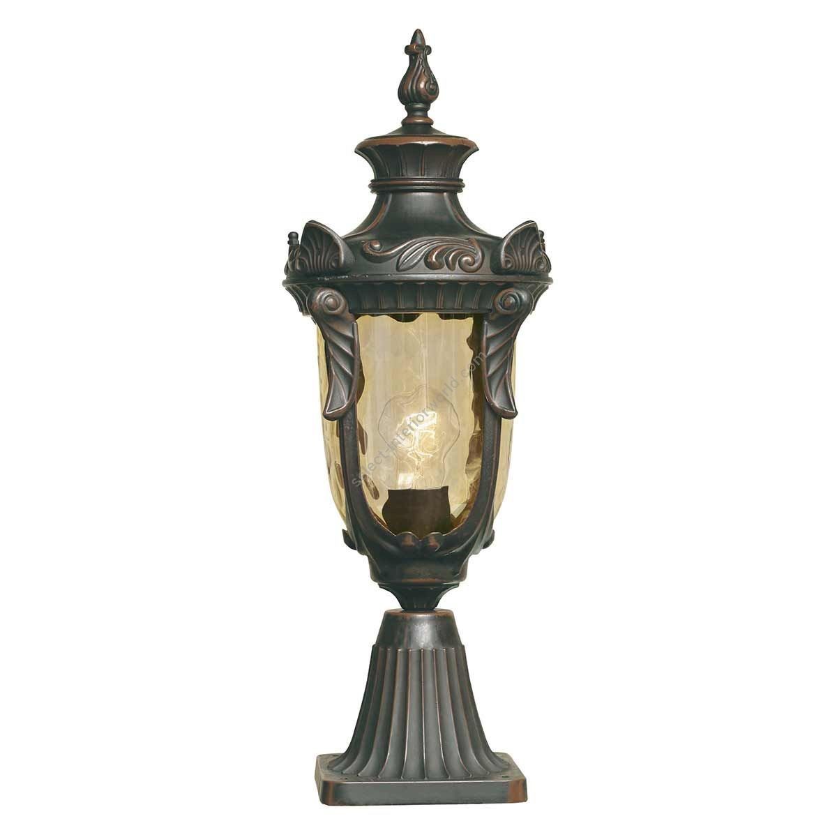 Elstead Lighting / Outdoor Pedestal Lights / Philadelphia 1 Medium Old Bronze