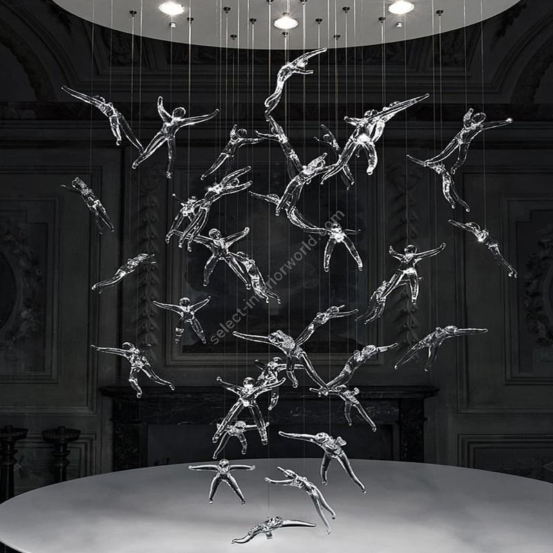 Terzani / Suspension LED lamp / Angel falls Q13S