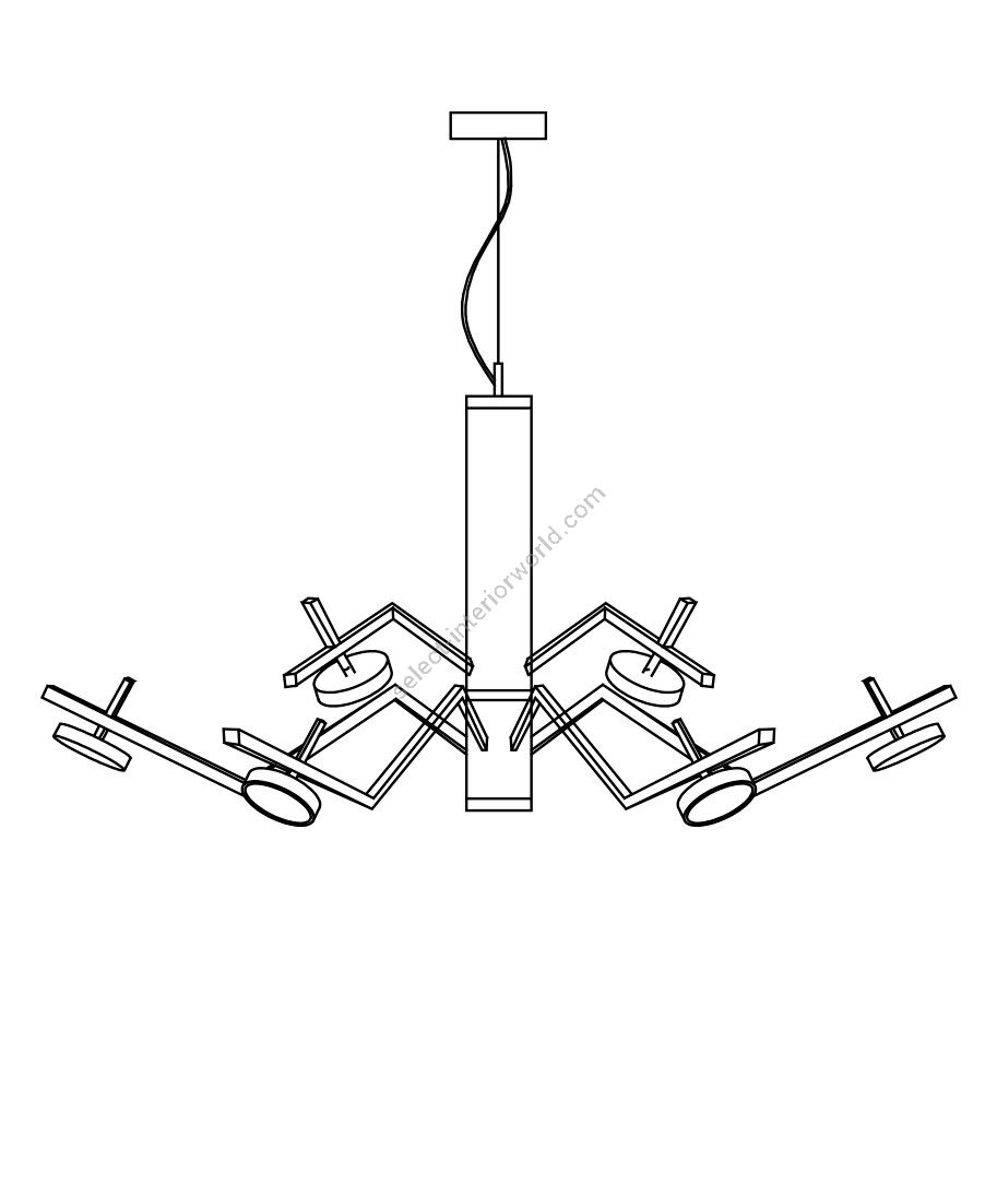 Euroluce Lampadari / Pendants & Suspension Lights / Vector 4+4