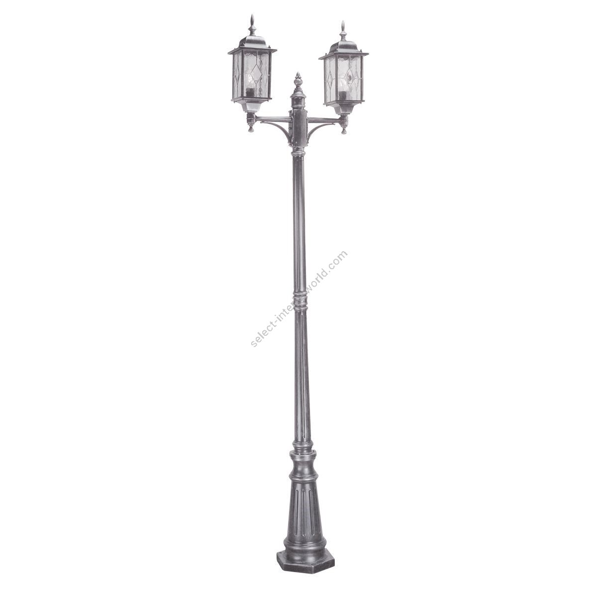 Elstead Lighting / Outdoor Post Lights / Wexford Black & Silver
