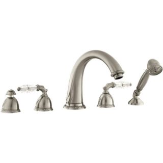 Bronces Mestre / Bath-Shower Fittings / Five holes bath set with Swarovski crystal 051616.B00.62