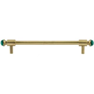 Bronces Mestre / Furniture Handles / Treasure Precious with malachite stone 192mm between centers 0T5000.ML192.30