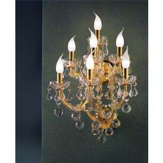 Italian Luxury Lighting / Wall Sconces / Maria Theresa Gold 7 Lights 1038 007 Custom