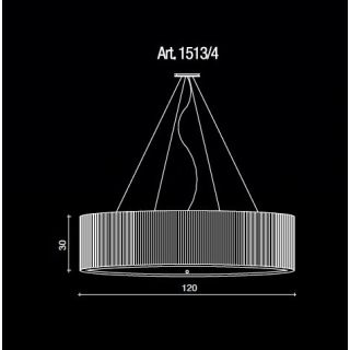 Il Paralume Marina / Chandelier / 1513/4