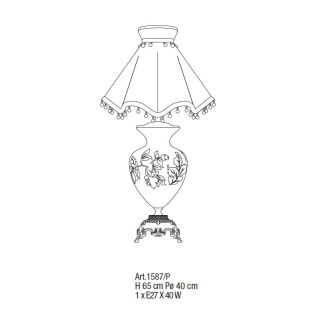 Il Paralume Marina / Table Lamp / 1587/P