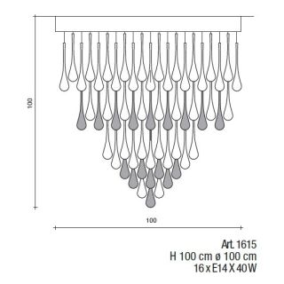 Il Paralume Marina / Chandelier / 1615