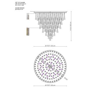 Il Paralume Marina / Chandelier / 1615 D.120 ECO