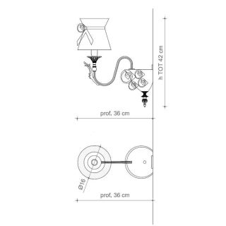 Il Paralume Marina / Wall Lamp / 1850/A1