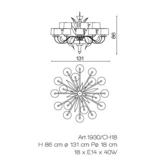 Il Paralume Marina / Chandelier / 1930/CH18