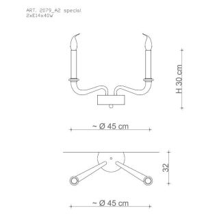 Il Paralume Marina / Wall Sconces / IL-2079/A2