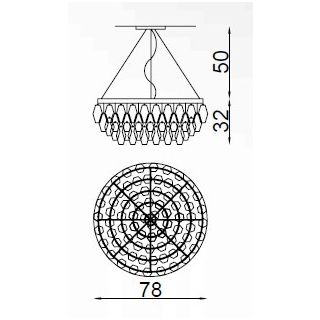 Il Paralume Marina / Chandelier / 2082/NL