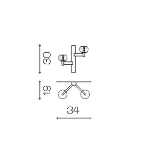 Il Paralume Marina / Wall Sconces / IL-2130/A2/NL