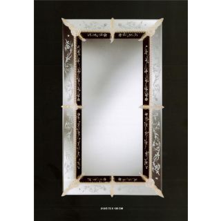 Italian Luxury Lighting / Wall Mirrors / Venetian Murano Glass with Floral Decoration 213S