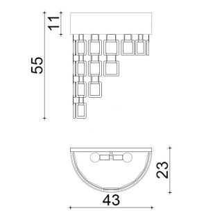 Il Paralume Marina / Wall Sconces / IL-2174/A
