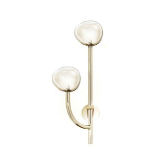 Il Paralume Marina / Wall Lights / Soft Gold Finish with Honey Pyrex Balls 2220/A2