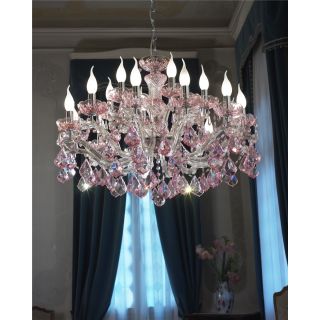 Italian Luxury Lighting / Chandeliers / Maria Theresa18 Lights 7102 018 Pink