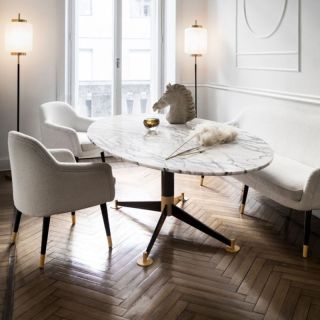 DOM Edizioni / Dining Tables / Filippo Elliptic Bicoloured Base