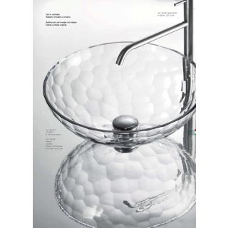 Il Paralume Marina / Washbasin handmade in clear Italian crystal / BA675