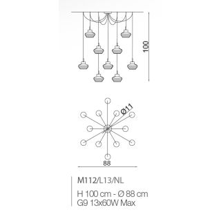Il Paralume Marina / Chandelier / M112/L13