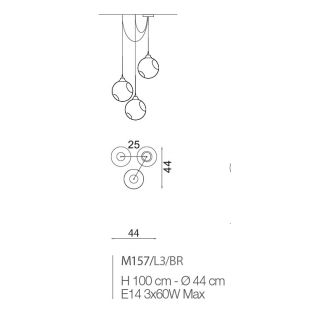 Il Paralume Marina / Chandelier / M157/L3