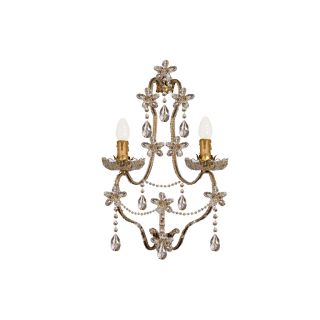 Mechini / Wall Lights / Wrought Iron with Bohemian Crystal A179/2