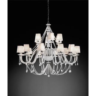 Euroluce Lampadari / Chandeliers / Arcobaleno White L12+6 Shade