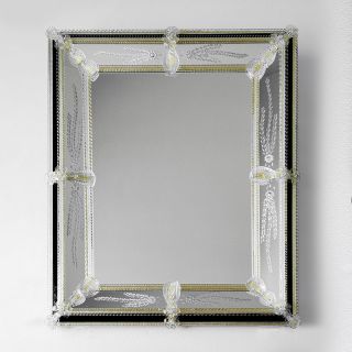Glass & Glass Murano / Murano wall mirror / ART. MIR 180