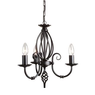 Elstead Lighting / Chandeliers / Artisan 3 Black