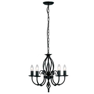 Elstead Lighting / Chandeliers / Artisan 5 Black