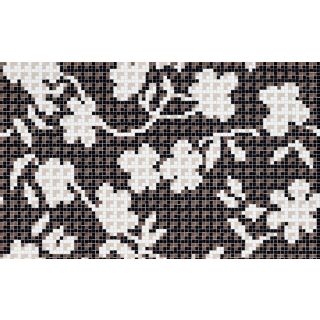 Bisazza / Mosaico - Decorations / Flower Corner Black (Flora)
