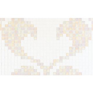 Bisazza / Mosaico - Decorations / Hearts White (Modern)