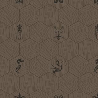 Bisazza / Wood - Decorations / New Gingham Marron Glacé