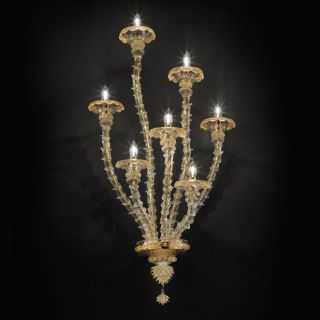 Glass & Glass Murano / Wall Sconces / Traditional Venetian chandeliers C-2756/A7