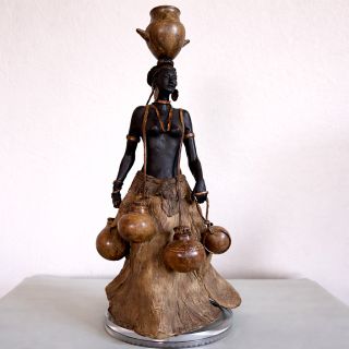 Paul Beckrich / Bronze Sculpture / La Porteuse d’Eau