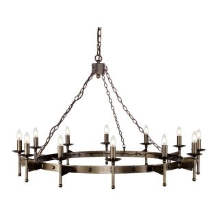 Elstead Lighting / Chandeliers / Cromwell 12 Old Bronze