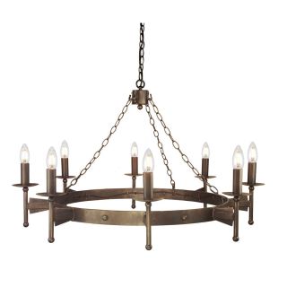 Elstead Lighting / Chandeliers / Cromwell 8 Old Bronze