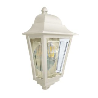 Elstead Lighting / Outdoor Wall Lights / Deco Lane Half Lantern Cream