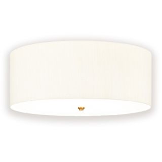 Elstead Lighting / / Fletcher 26"" Flush - Aged Brass with Ivory Shade