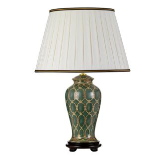 Elstead Lighting / Table Lamps / Sashi 1 Green with Gold