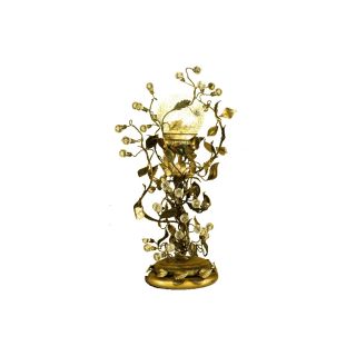 Mechini / Table Lamps / Clear Bohemian Crystal & Crystal Round Lampshades F319/1