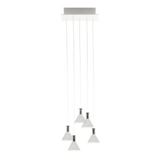 Fabbian / LED Ceiling Lights / Multispot Polair F32 A47 5 spots 30x15cm