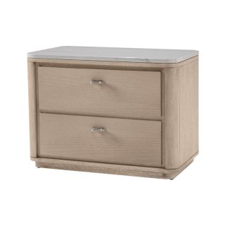 Adriana Hoyos / Nightstands & Bedside Tables / Gem Nightstand 111 Wood Drawer Front