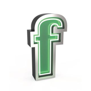 DelightFULL / Floor or Wall Lamps / Light Letter F | Graphic Letters "F"