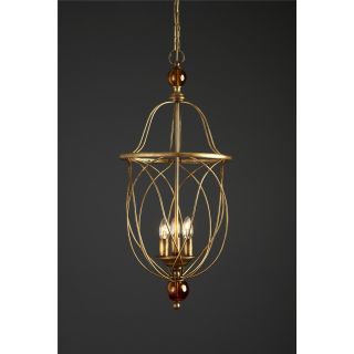 Officina Ciani / Pendants & Suspension Lights / Iron Rod HL1114CH-3 Palla ambra