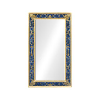 Jonathan Charles / Rectangular Mirror with Gilt Renaissance Decoration (Azure)